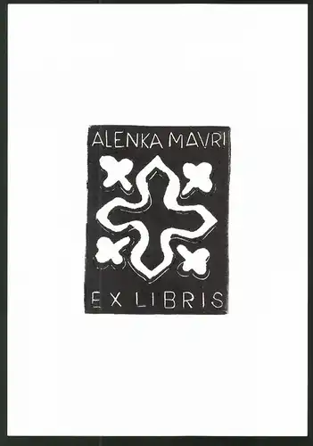 Exlibris von Alenka Mauri für Alenka Mauri, Ornamente