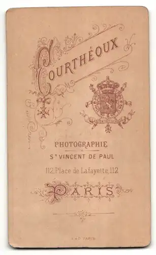 Fotografie Courthéoux, Paris, Portrait Herr mit Schnauzbart