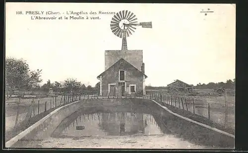 AK Presly, L`Abreuvoir et le Moulin à vent, Windmühle