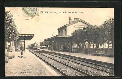 AK Chelles, Interieur de la Gare, Bahnhof