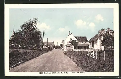 AK Bailly-Carrois, Route de Rozay, Strassenpartie