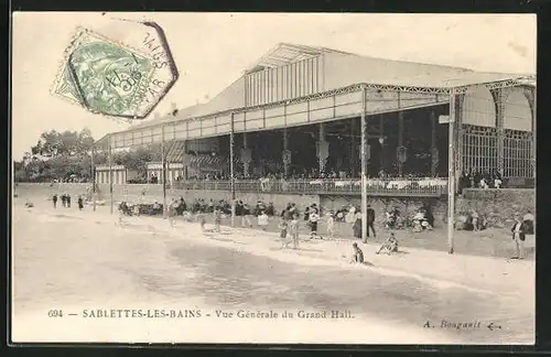 AK Sablettes-les-Bains, Vue Gènèrales du Grand Hall