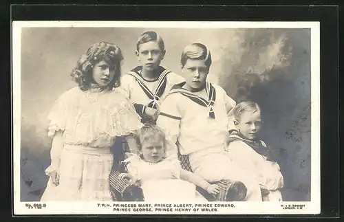 AK Princess Mary, Prince Albert, Prince Edward, Prince George und Prince Henry of Wales