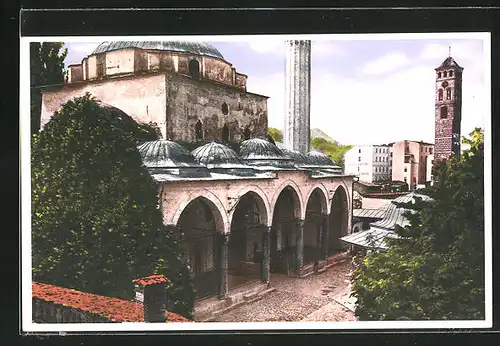 AK Sarajewo, Die Begova-Moschee mit Uhrturm