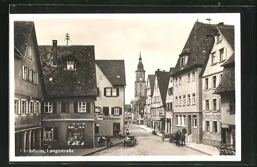 AK Crailsheim, Geschäfte in der Langestrasse
