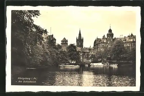 AK Königsberg, Ortspartie am Schlossteich