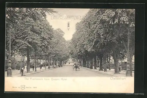 AK Cheltenham, the Promenade from Queens Hotel