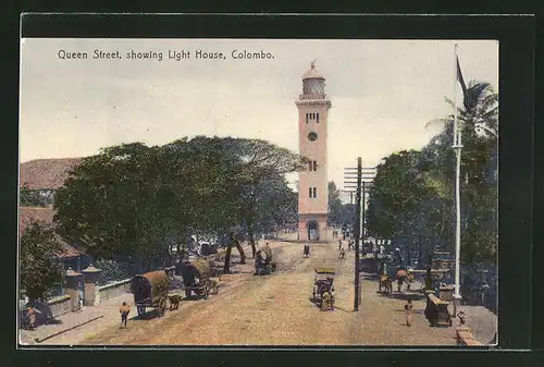 AK Colombo, Queen Street showing Light House