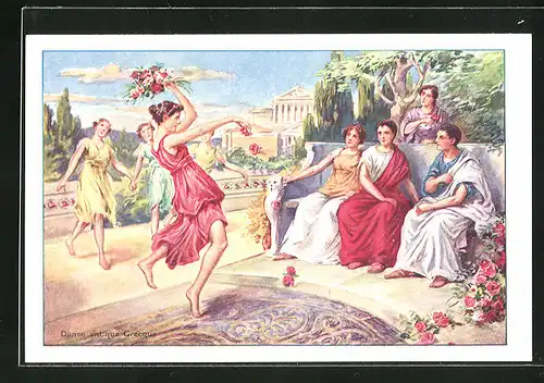 AK Danse antique Grecque