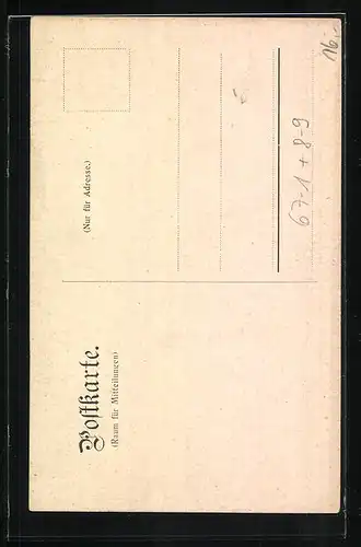 Künstler-AK Frankfurt a. M., Heimarbeit-Ausstellung 1908