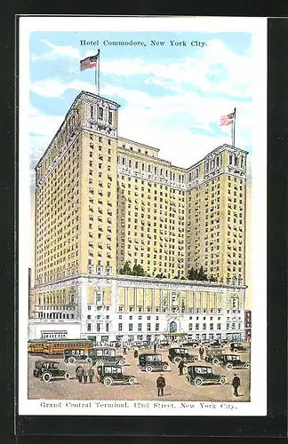AK New York, NY, Hotel Commodore, Grand Central Terminal