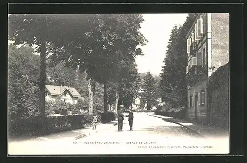AK Plombiéres-les-Bains, Avenue de la Gare