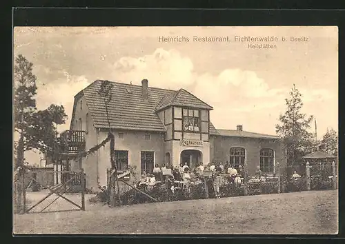 AK Fichtenwalde, Blick auf Heinrichs Restaurant