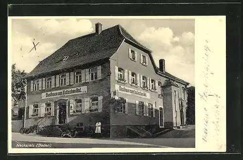 AK Neckarelz i. Baden, Gasthaus zum badischen Hof