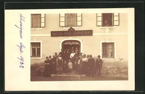 Foto-AK Schweigern, Gasthaus zum goldenen Hirschen