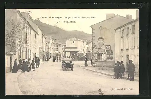 AK Pontaumur, Circuit d` Auvergne, Coupe Gordon Bennett 1905, Autorennen