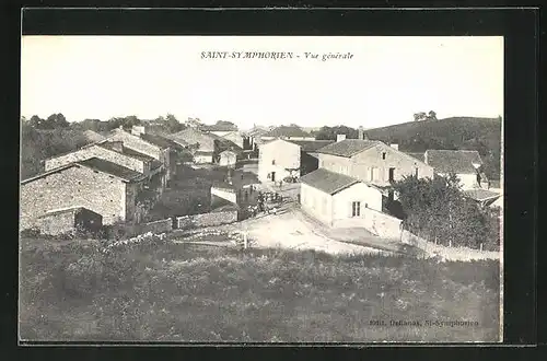 AK Saint-Symphorien, Vue générale, Blick in den Ort