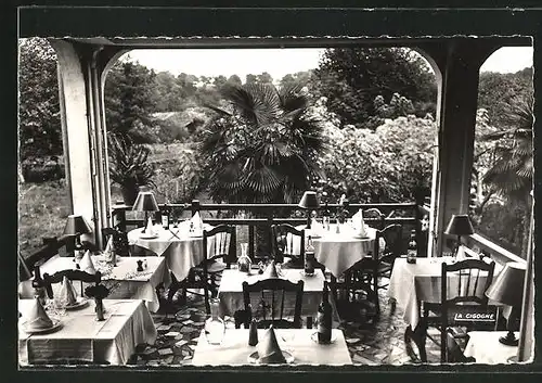 AK Borbotan-les-Thermes, Hotel du Roy Henri, la veranda, vue sur le jardin