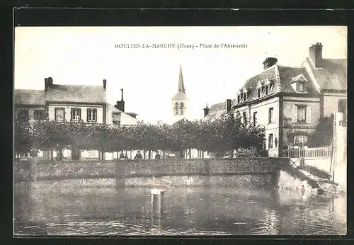 AK Moulins-la-Marche, Place de l` Abreuvoir