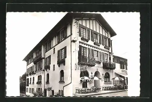 AK Barbotan-les-Thermes, Hotel du Roy Henri, La facade