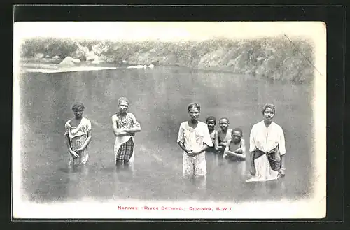 AK Dominica, Natives River Bathing