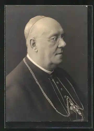 AK St. Gallen, Portrait des Bischofs Dr. Robertus Bürkler