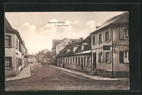 AK Germersheim, Fischerstrasse, Kaufhaus