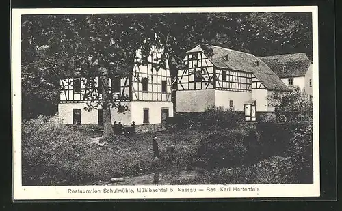 AK Singhofen, Gasthaus Schulmühle im Mühlbachtal