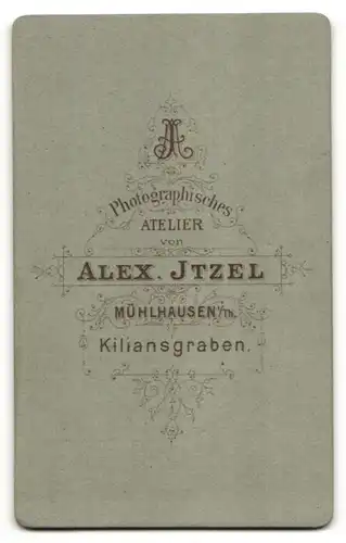 Fotografie Alex. Itzel, Mühlhausen i/Th, Portrait drei Kleinkinder, Geschwister