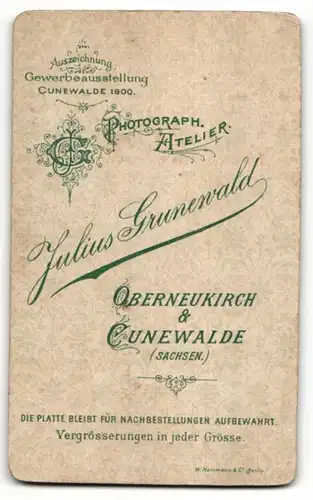 Fotografie Julius Grunewald, Oberneukirch, junger Mann mit Krawatte