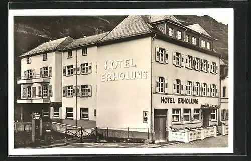 AK St. Goarshausen / Rhein, Hotel Erholung