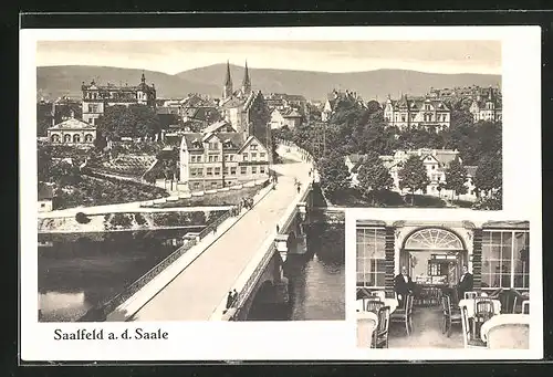 AK Saalfeld a. d. Saale, Gasthaus Bahnhofswirtschaft