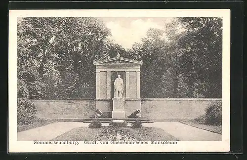 AK Sommerschenburg, Gräfl. von Gneisenau'sches Mausoleum