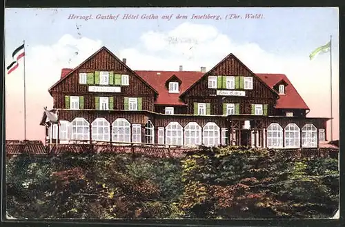 AK Inselsberg, Herzogl. Gasthof Hotel Gotha