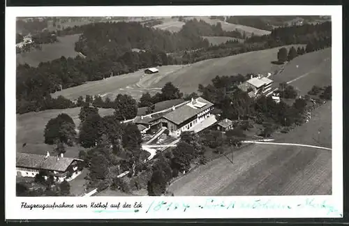 AK Hausham, Kothof auf der Eck vom Flugzeug aus