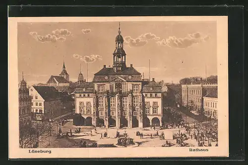AK Lüneburg, Blick zum Rathaus