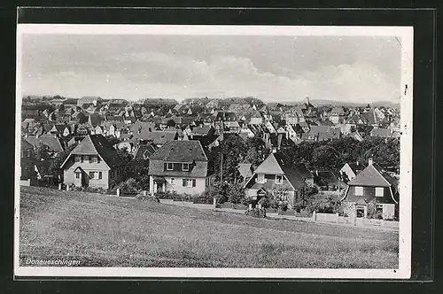 AK Donaueschingen, Gesamtansicht des Ortes