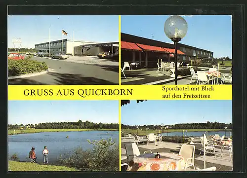 AK Quickborn, Sporthotel mit Blick auf den Freizeitsee