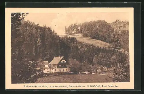 AK Altendorf, Gasthaus Buttermilchmühle