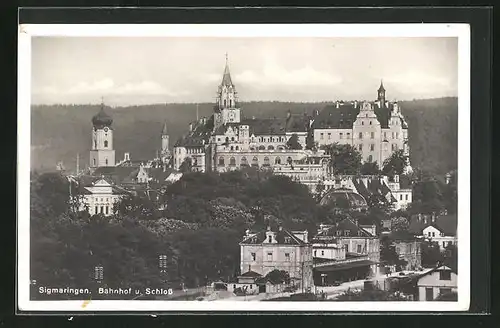 AK Sigmaringen, Bahnhof und Schloss