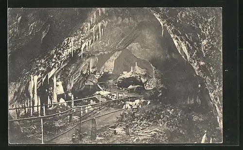 AK Rübeland / Harz, Inneres der Hermannshöhle
