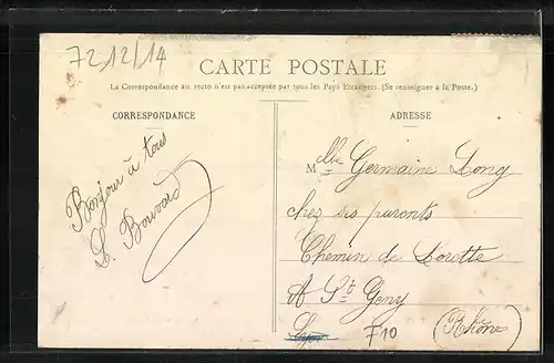AK Troyes, XXXIVe Fete Fédérale de Gymnastique 1908, Arrivée du Général Picquart sur le Terrain de la Fete