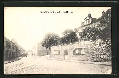 AK Mareil-en-France, La Mairie, am Rathaus