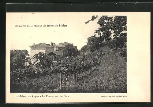 AK Biviers, La Maison de Repos, La Ferme vue du Parc