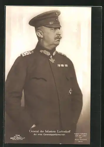 AK General der Infanterie Erich Ludendorff in Uniform