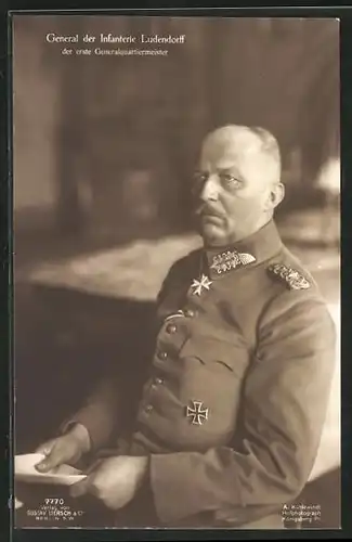 AK General der Infanterie Erich Ludendorff in Uniform