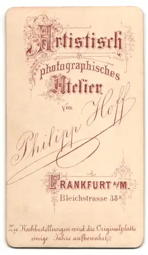 Fotografie Ph. Hoff, Frankfurt / Main, Mann mit karierter Krawatte