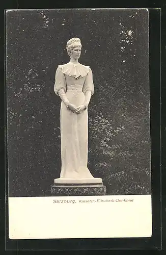 AK Salzburg, Denkmal Kaiserin Elisabeth (Sissi) von Österreich