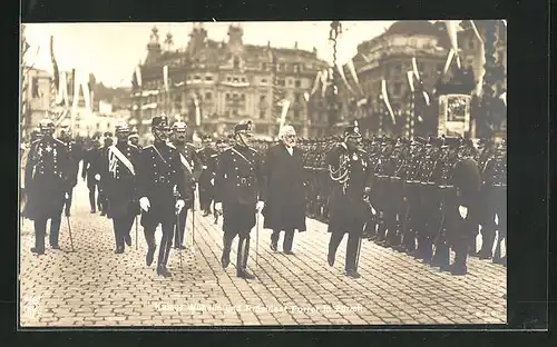 AK Kaiser Wilhelm II. und Präsident Forrer in Zürich