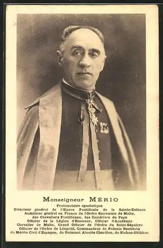 AK Portrait Monseigneur Mério